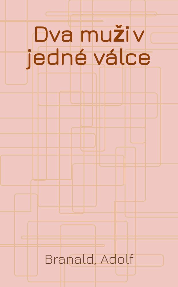Dva muži v jedné válce : Román