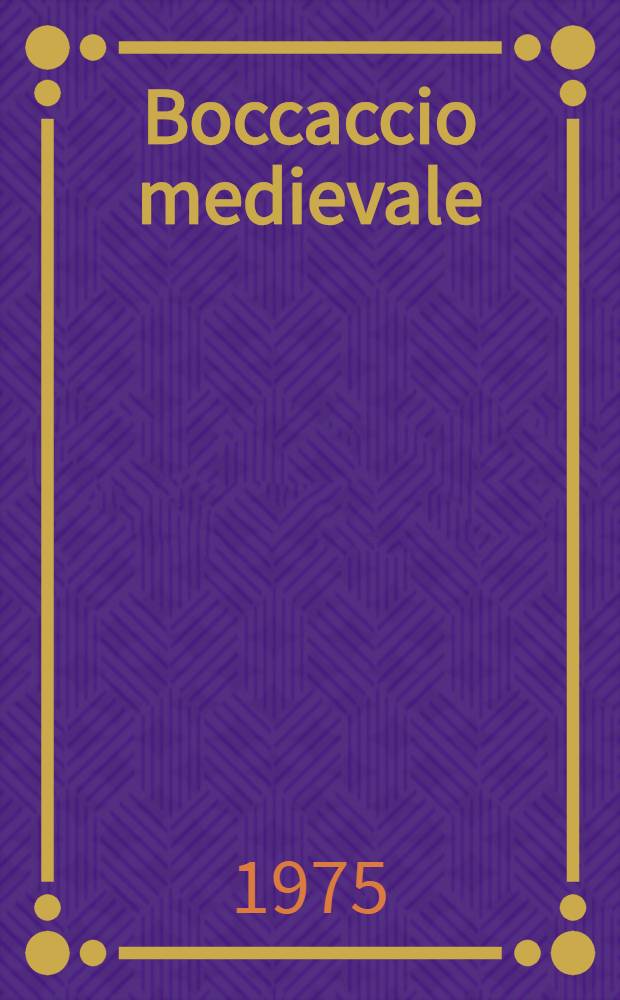 Boccaccio medievale