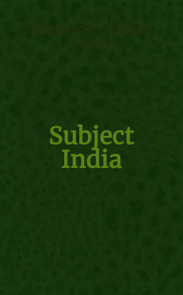 Subject India