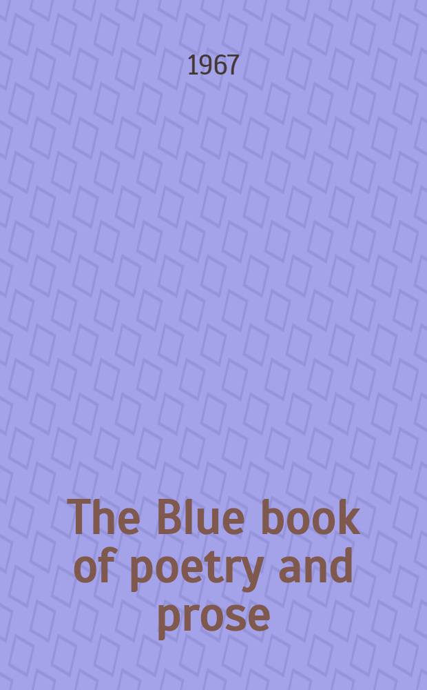The Blue book of poetry and prose