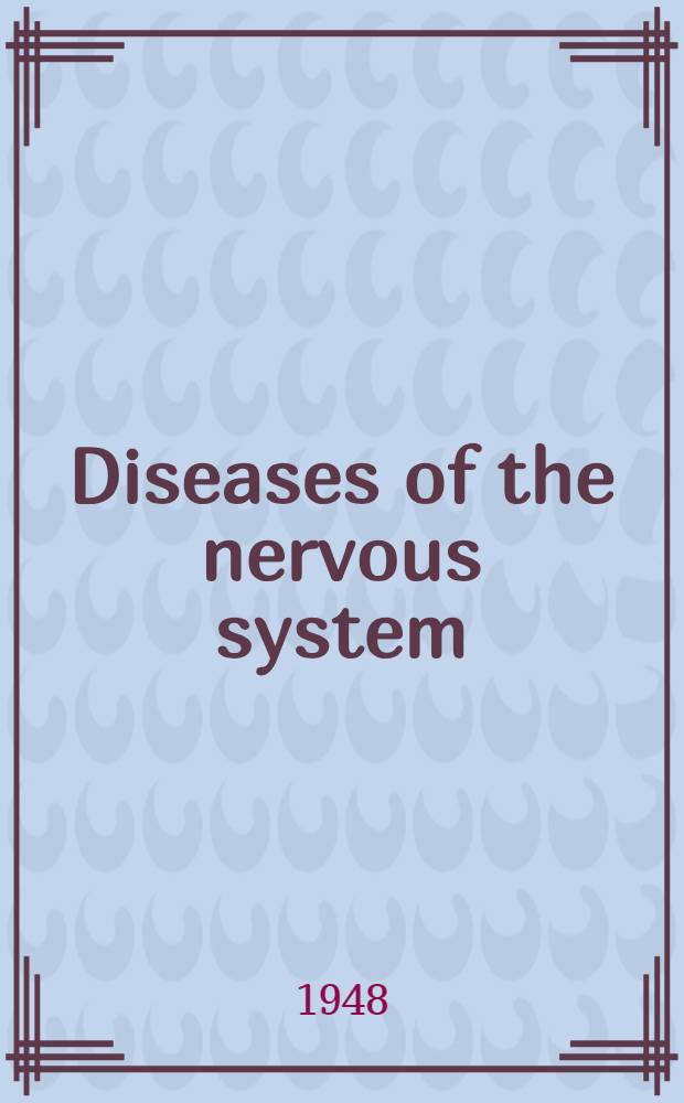 Diseases of the nervous system