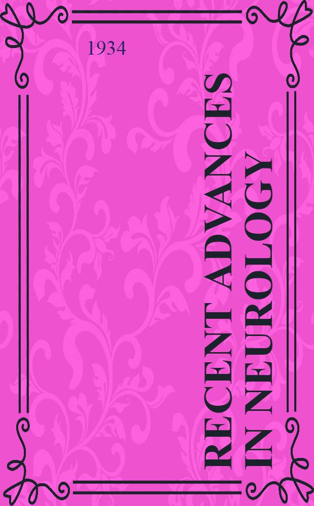 Recent advances in neurology