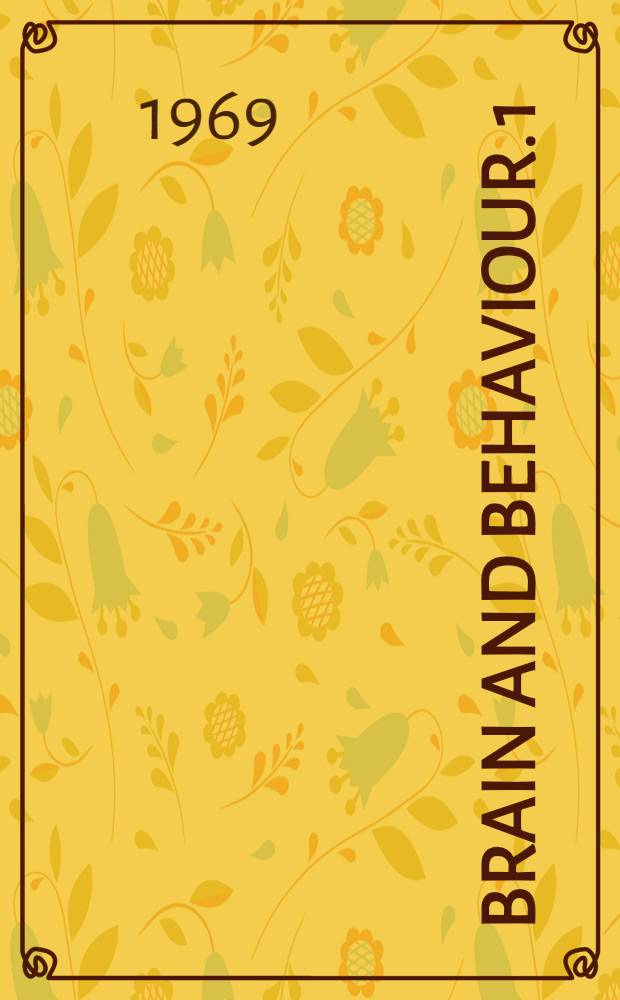 Brain and behaviour. 1 : Mood, states and mind