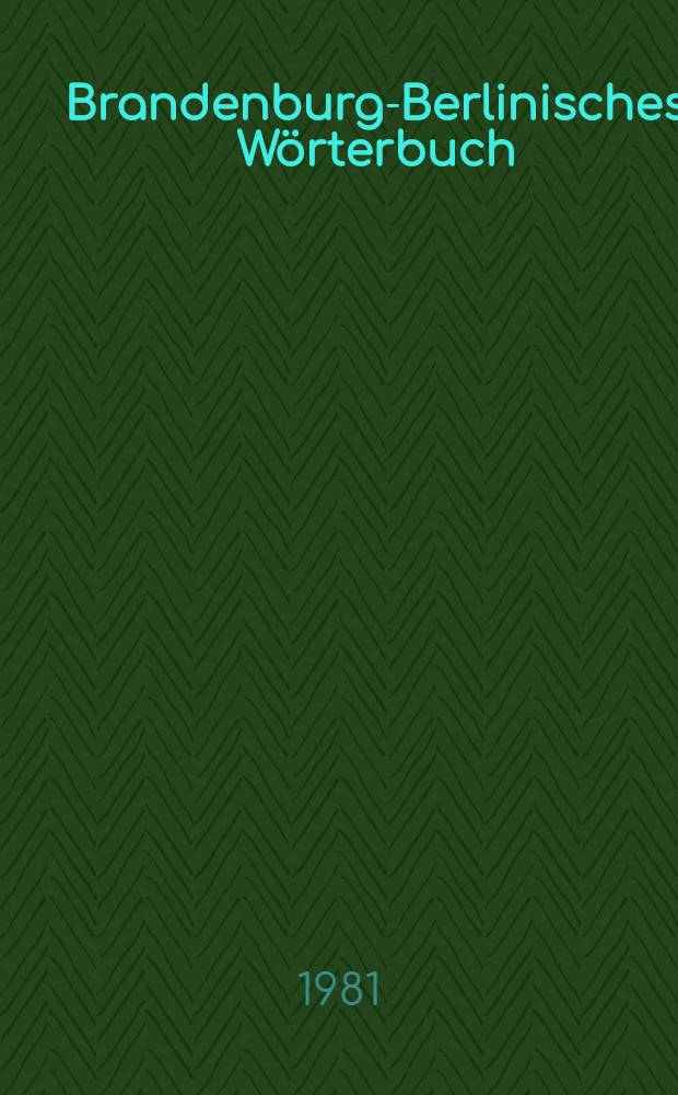 Brandenburg-Berlinisches Wörterbuch