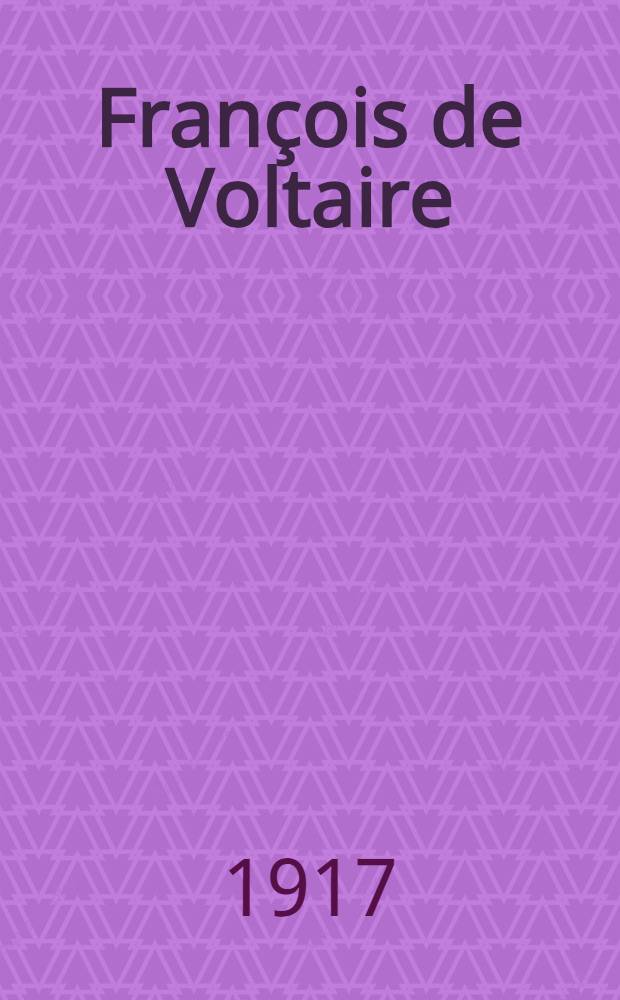 François de Voltaire
