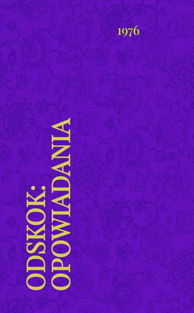 Odskok : Opowiadania