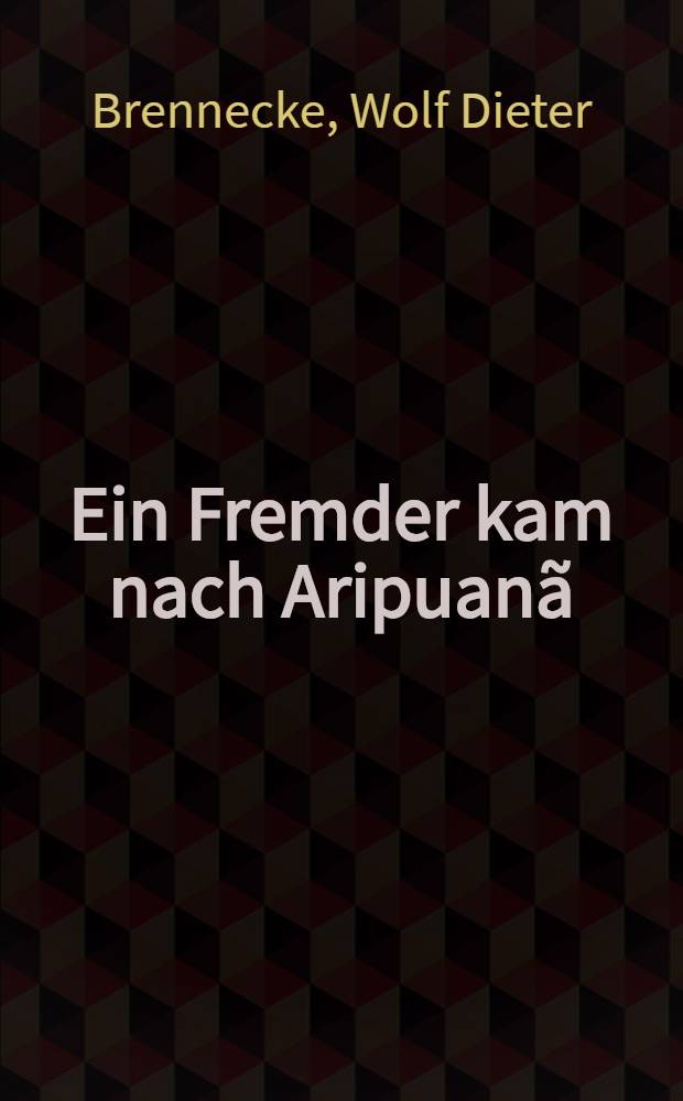 Ein Fremder kam nach Aripuanã : Abenteuerroman
