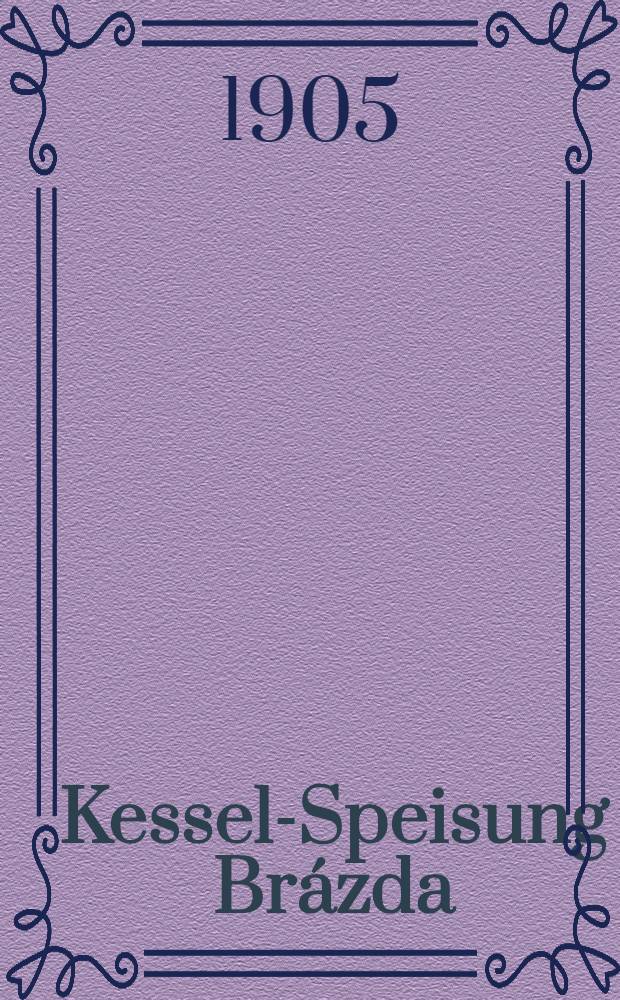 Kessel-Speisung Br&aacute;zda