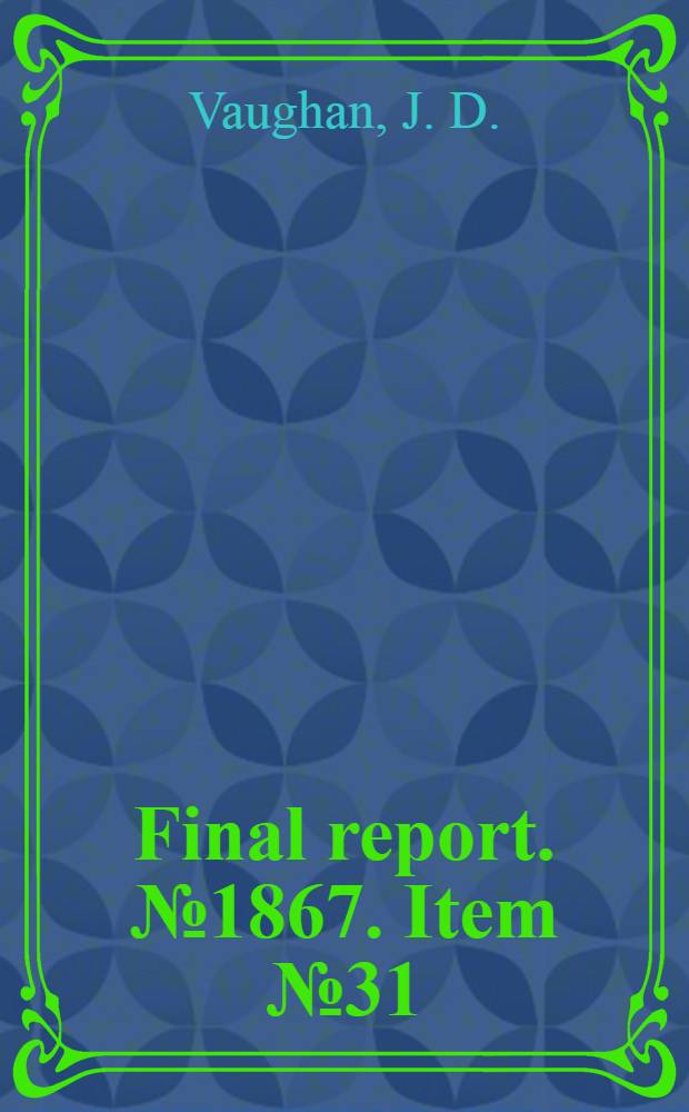 Final report. № 1867. Item № 31 : An investigation into the steel bridge and construction engineering industry of Germany