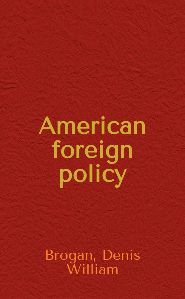 American foreign policy