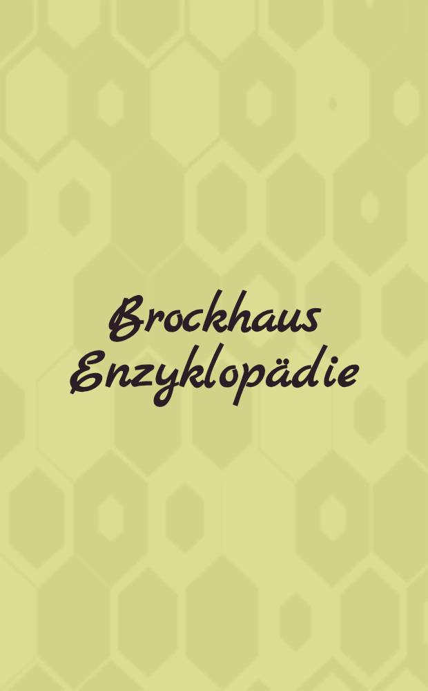 Brockhaus Enzyklopädie : In 24 Bd. Bd. 5 : Cot - Dr