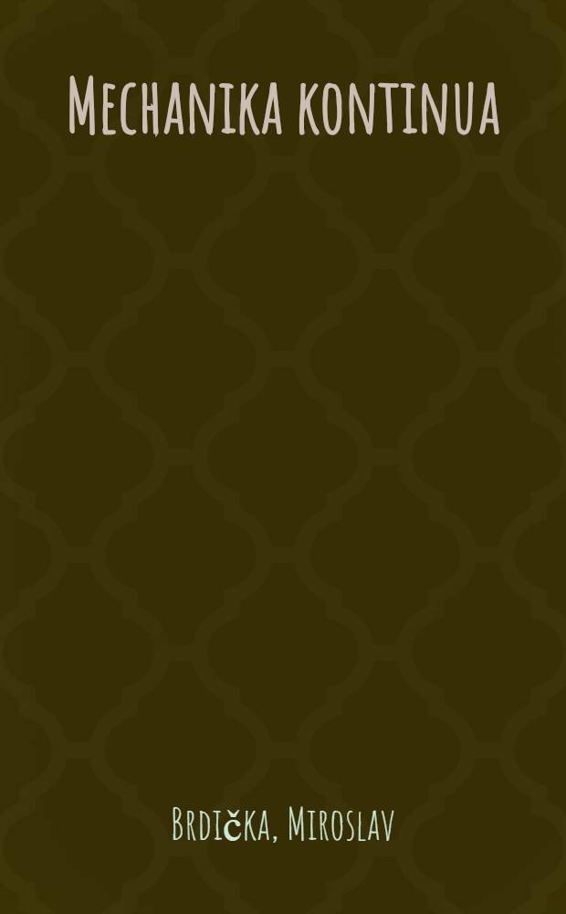 Mechanika kontinua
