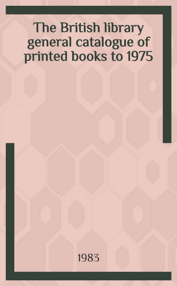 The British library general catalogue of printed books to 1975 : Jones - Journ