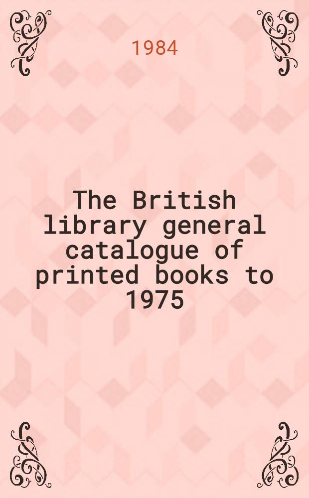 The British library general catalogue of printed books to 1975 : Palme - Pario