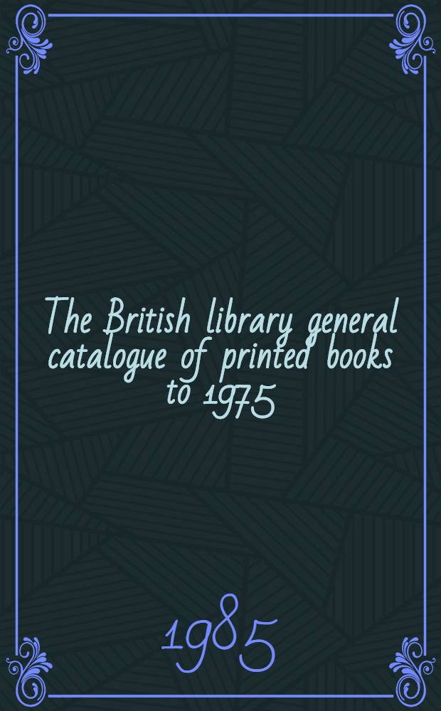 The British library general catalogue of printed books to 1975 : Recto - Reilh
