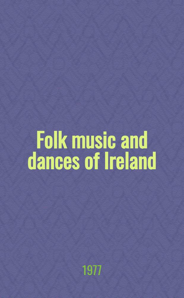 Folk music and dances of Ireland