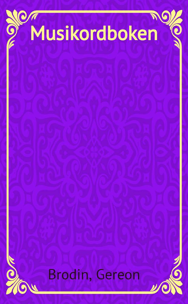 Musikordboken