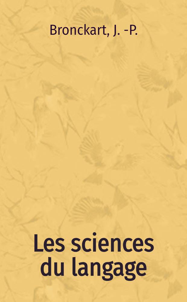 Les sciences du langage: un défi pour l'enseignement?