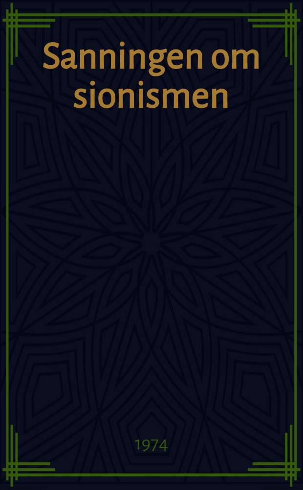 Sanningen om sionismen