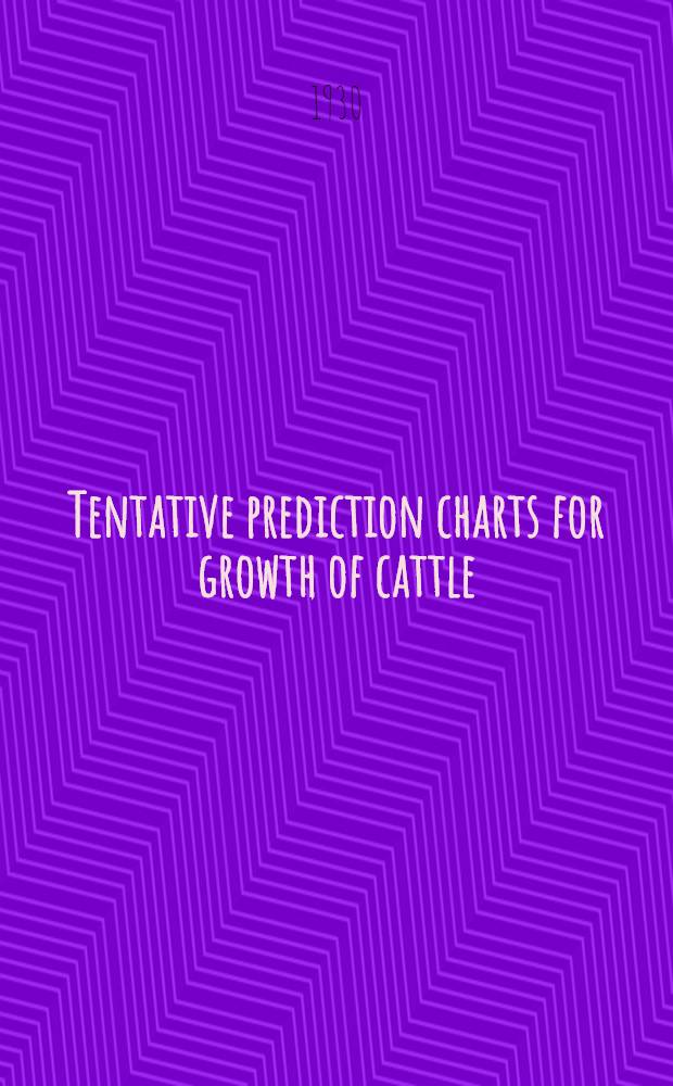 Tentative prediction charts for growth of cattle