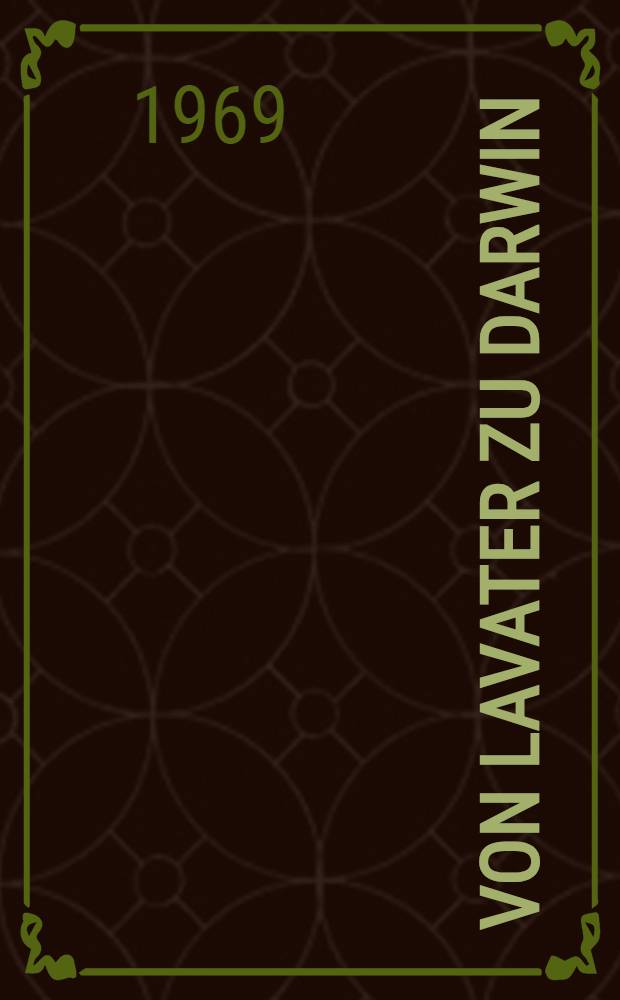 Von Lavater zu Darwin