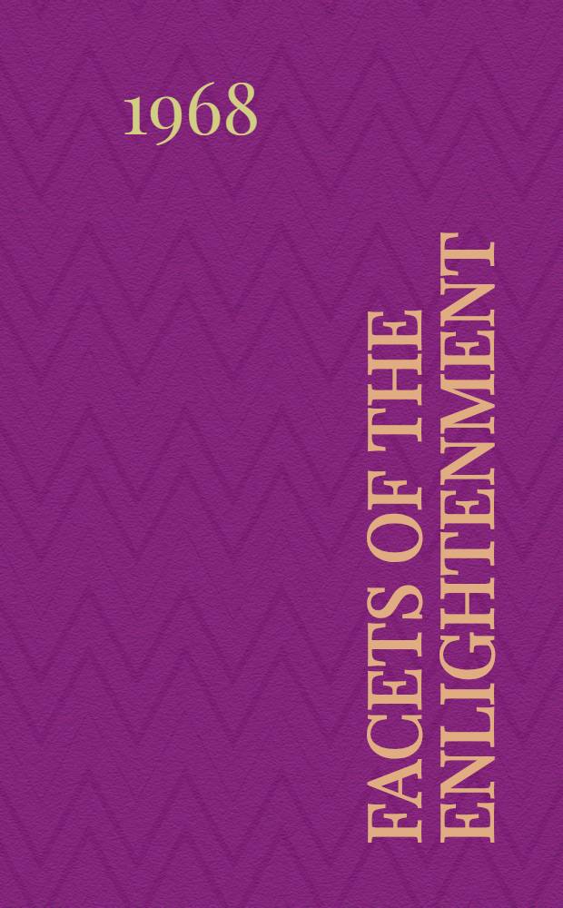 Facets of the enlightenment : Studies in English literature and its contexts