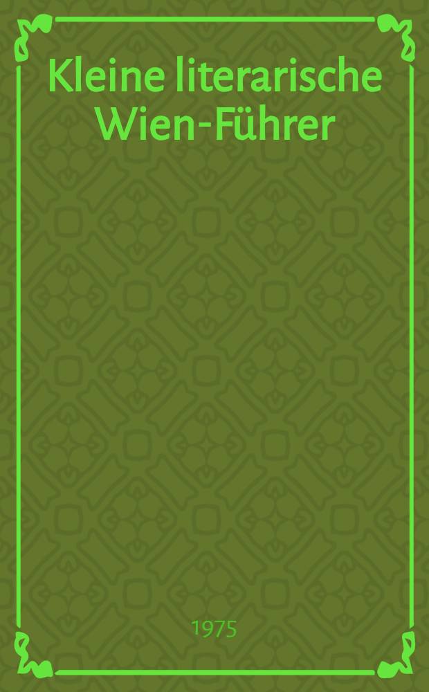 Kleine literarische Wien-Führer
