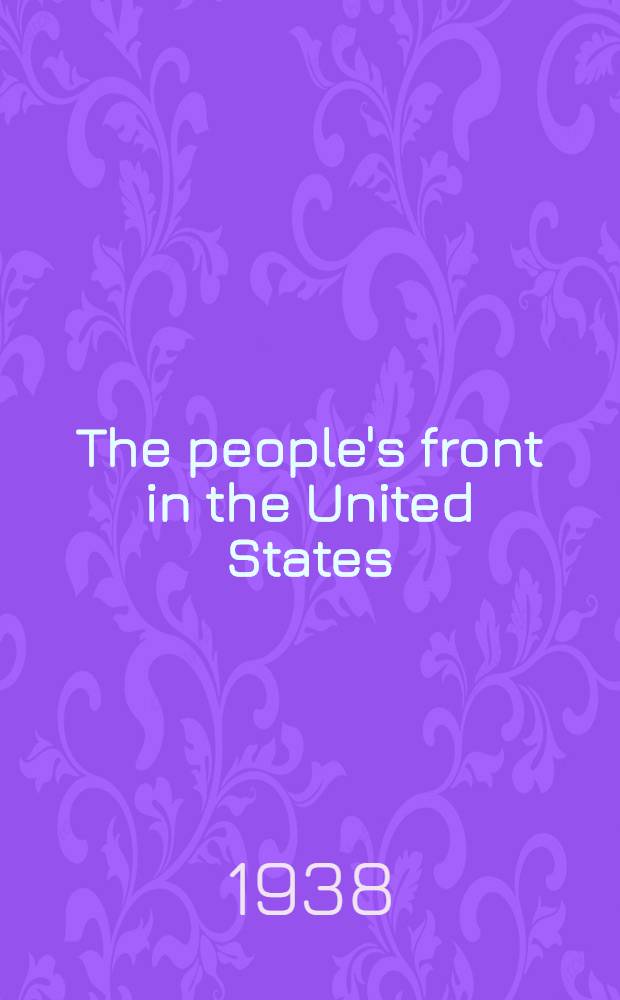 The people's front in the United States