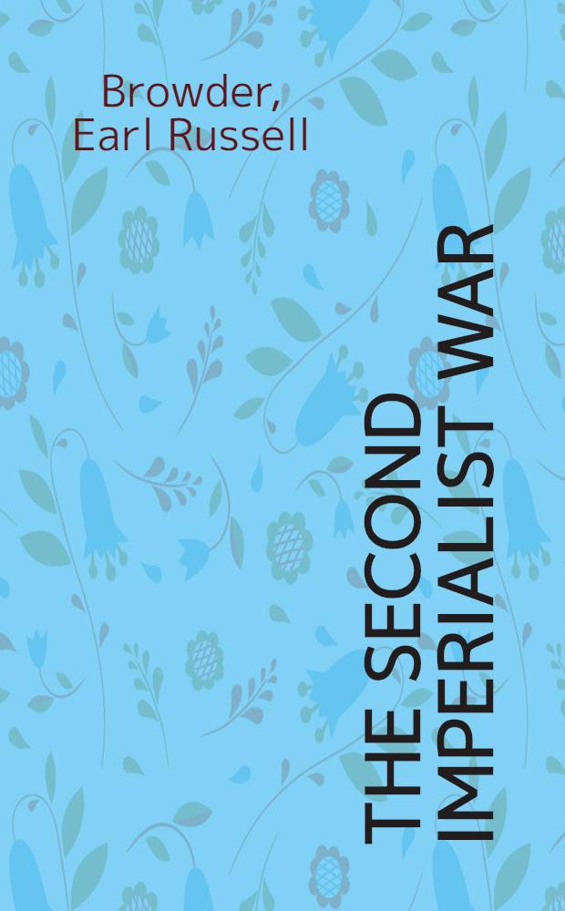 The second imperialist war