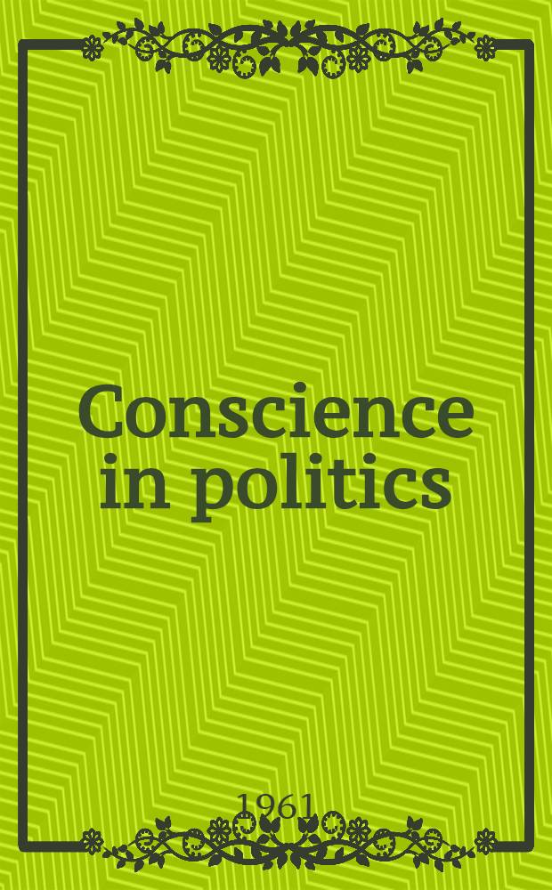 Conscience in politics