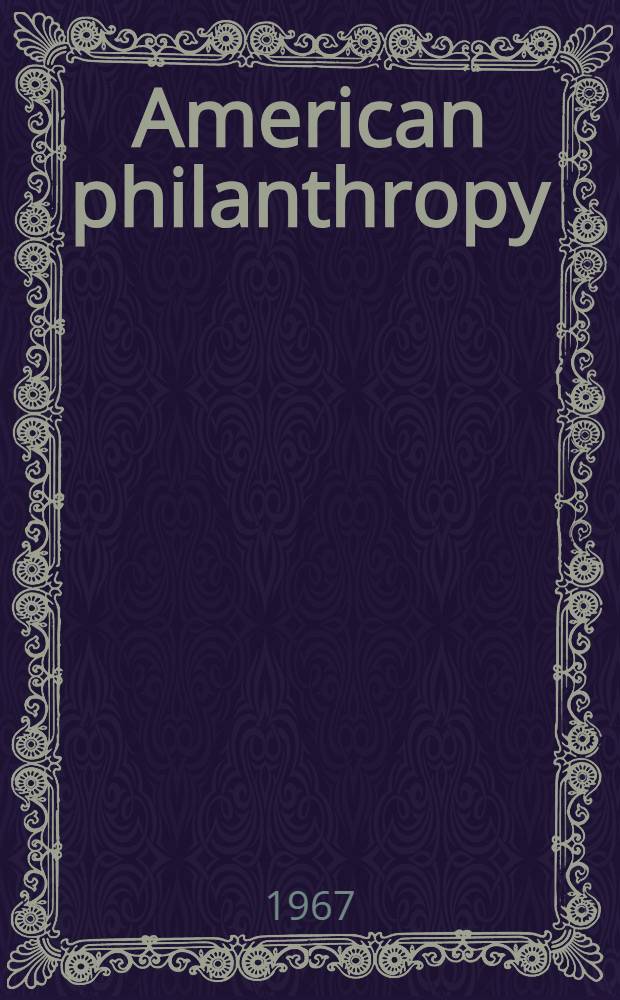 American philanthropy