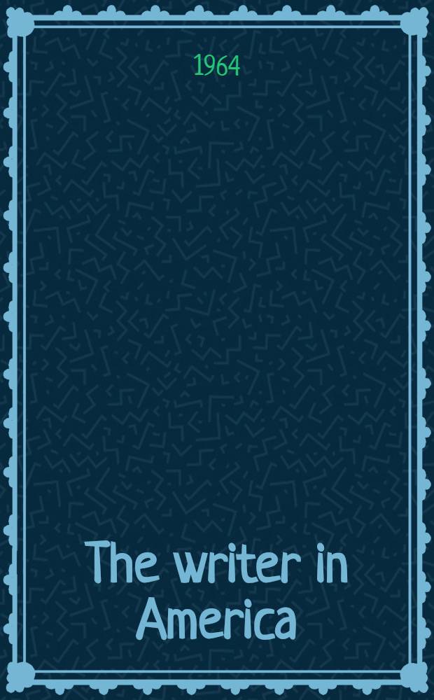 The writer in America