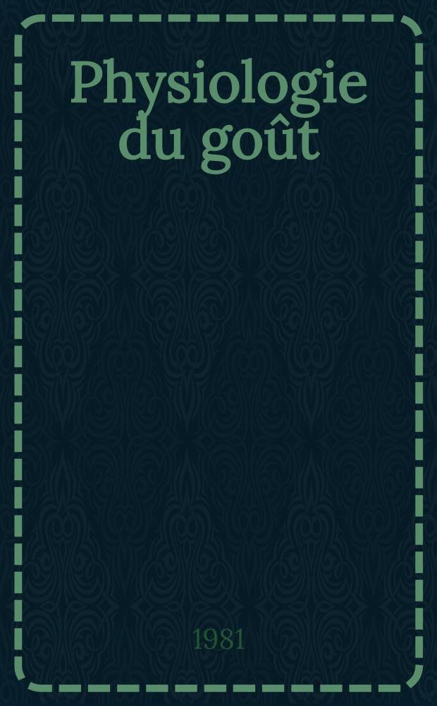 Physiologie du goût