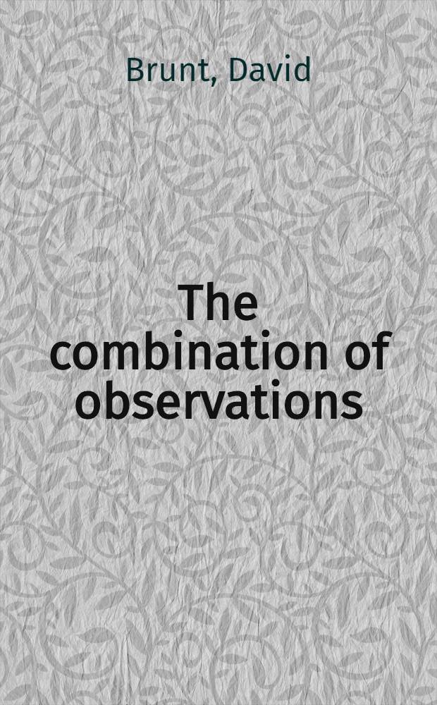 The combination of observations