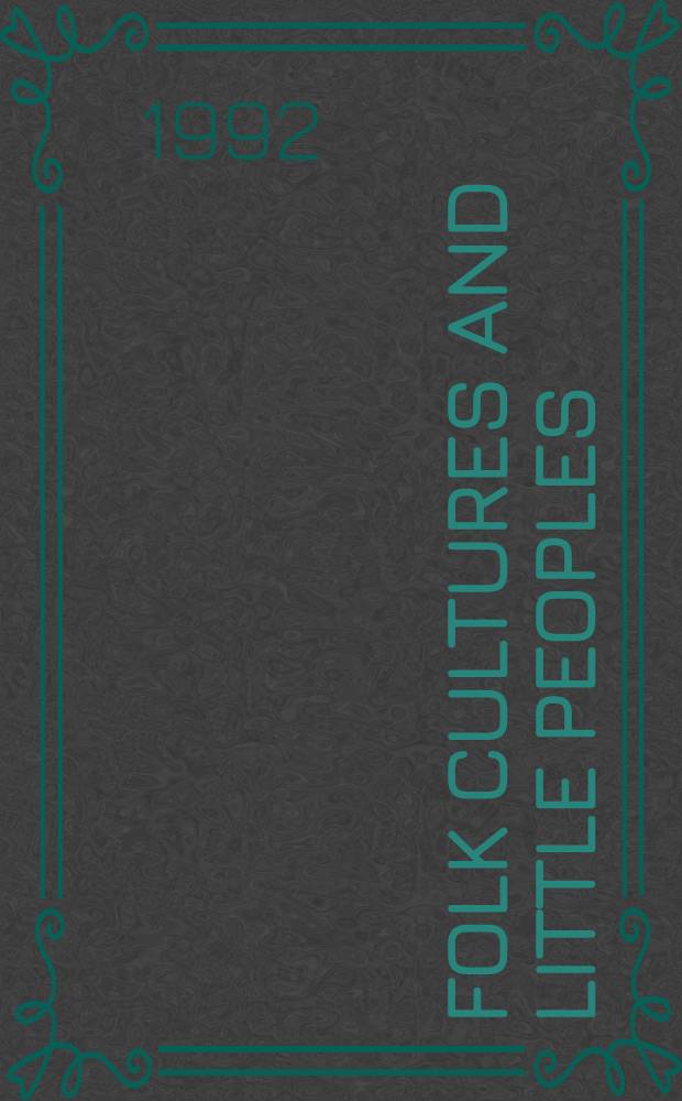 Folk cultures and little peoples : Aspects of nat. awakening in East Central Europe