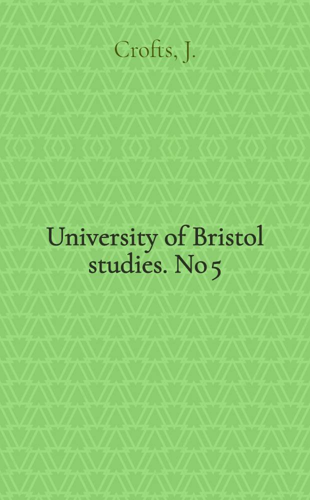 University of Bristol studies. No 5 : Shakespeare and the post horses ...