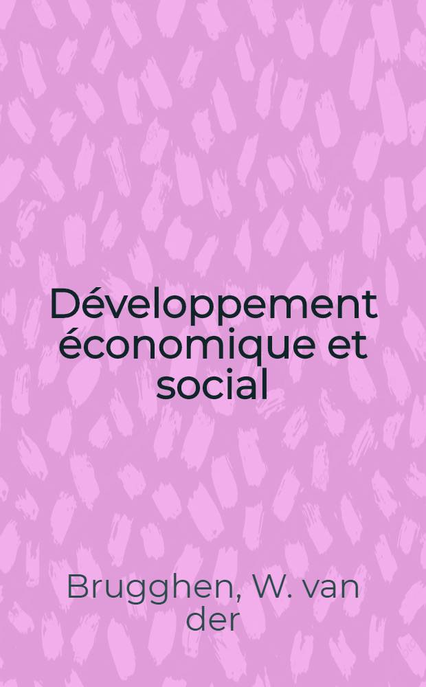 Développement économique et social