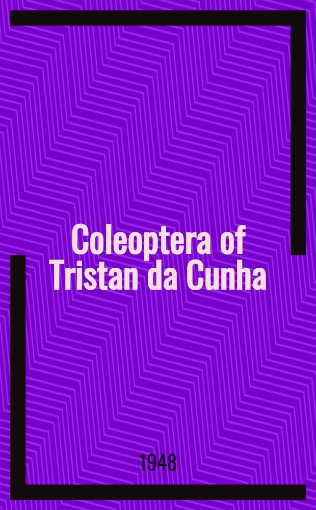 Coleoptera of Tristan da Cunha