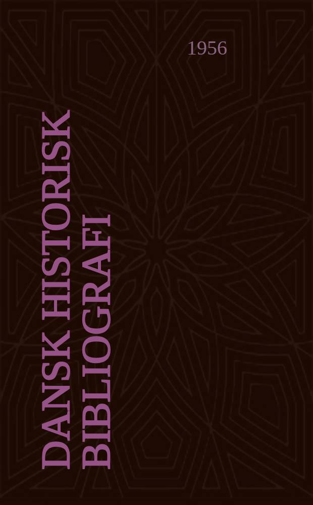 Dansk historisk bibliografi