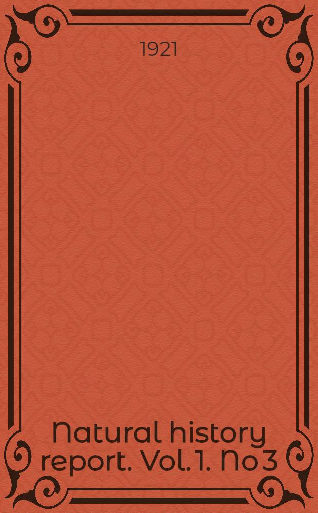 Natural history report. Vol. 1. No 3 : Recent and local deposits of McMurdo sound region