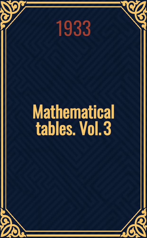 Mathematical tables. Vol. 3 : Minimum decompositions into fifth powers