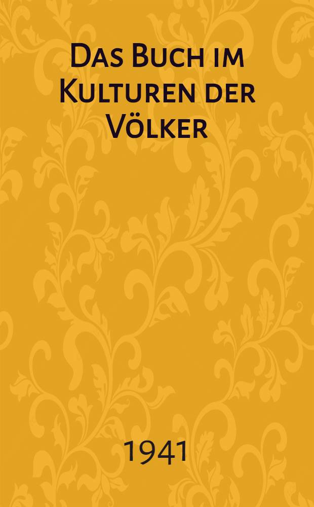 Das Buch im Kulturen der Völker