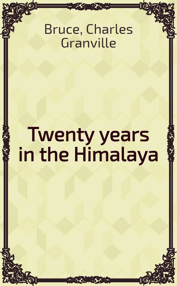 Twenty years in the Himalaya