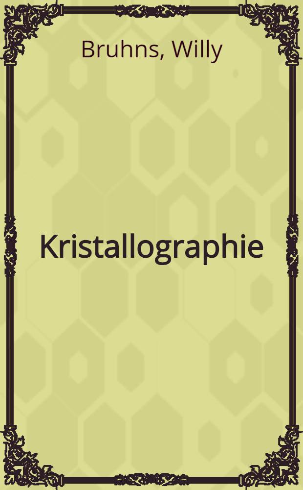 Kristallographie