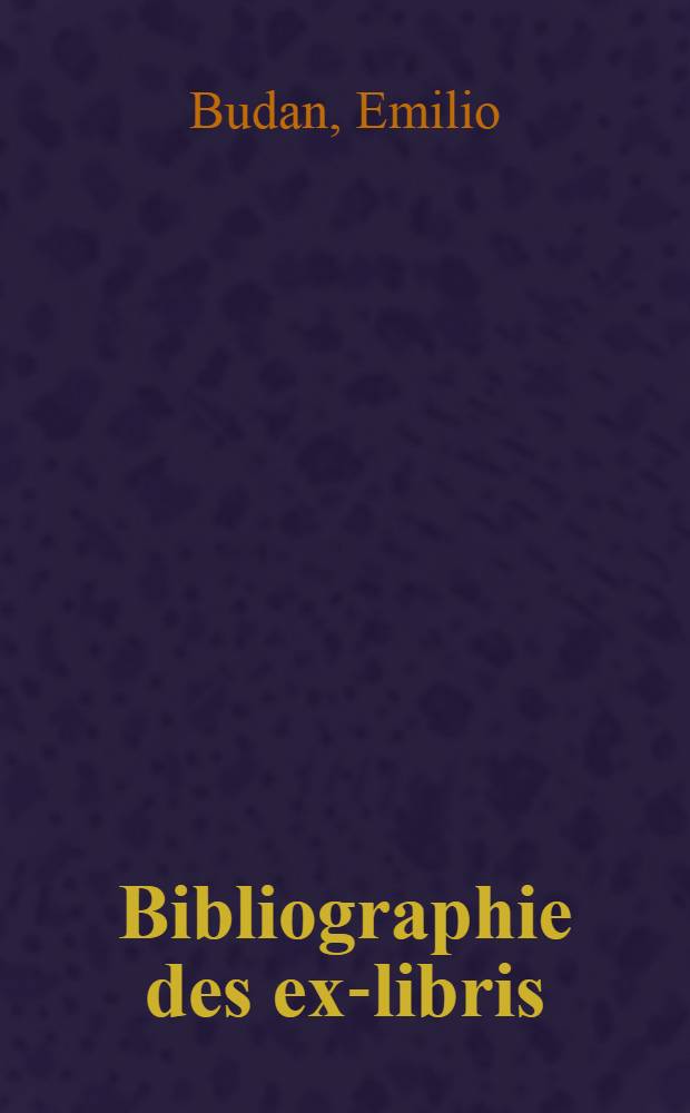 Bibliographie des ex-libris