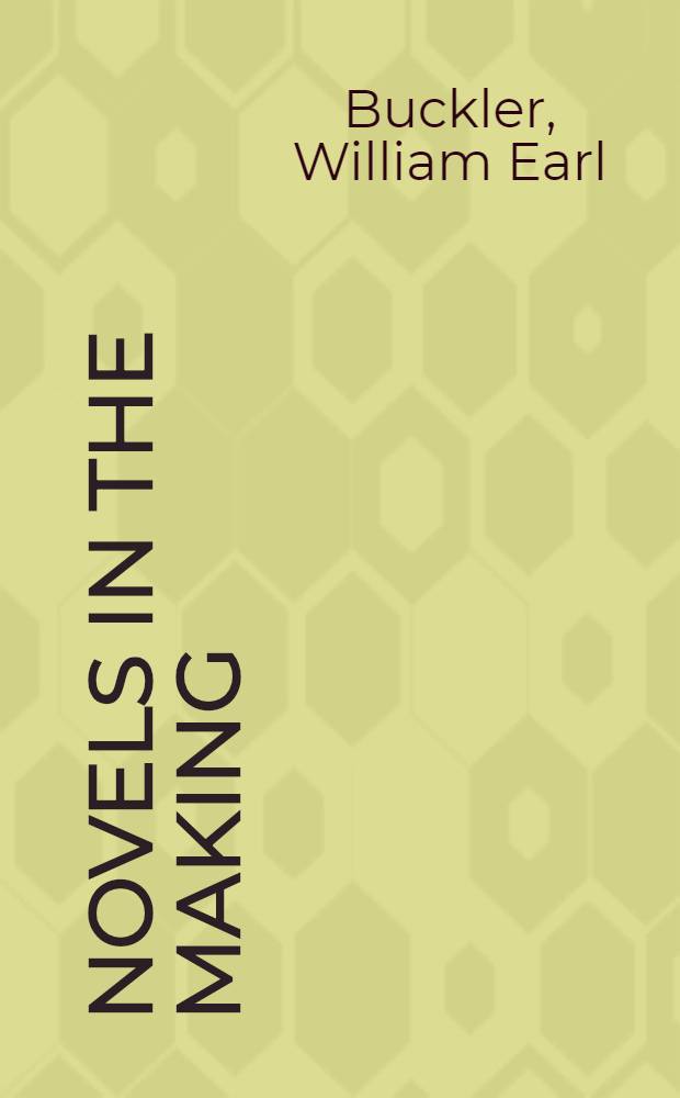 Novels in the making