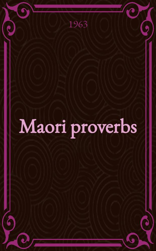 Maori proverbs