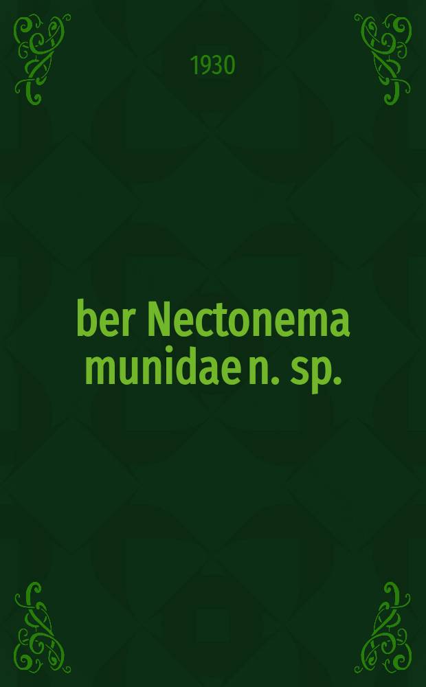 Über Nectonema munidae n. sp.