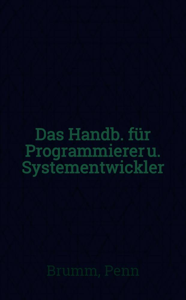 80386 : Das Handb. für Programmierer u. Systementwickler