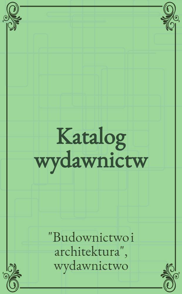 Katalog wydawnictw